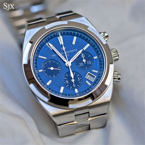 replica vacheron constantin overseas chronograph blue dial men's watch|vacheron constantin cheapest watch.